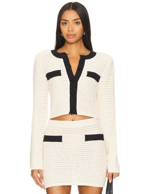 [春季新品]MAJORELLE SLATER 开衫 象牙白 REVOLVE小众春季