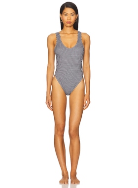 YLLW THE LABEL MISTI 一件式泳衣 黑色 y2k辣妹风REVOLVE小众新