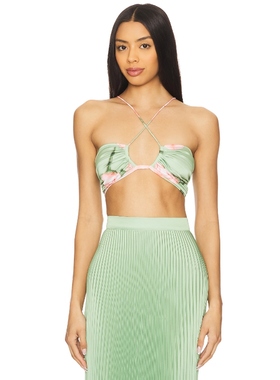 [冬季新品]L'IDEE JARDIN 上装 绿色REVOLVE小众新款