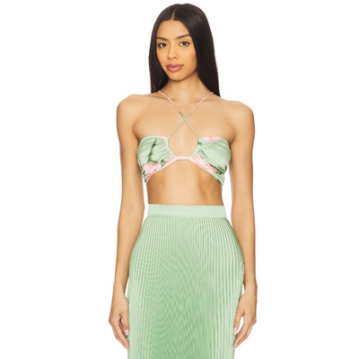 [春季新品]L'IDEE JARDIN 上装 绿色REVOLVE小众新款