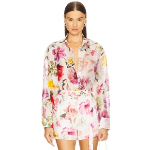 春季 衬衫 新品 FLEUR 白色REVOLVE小众新款 Aje