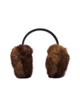 Apparis Esme Faux Mink Earmuffs 棕色REVOLVE小众新款