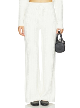 WellBeing + BeingWell JUNO 长裤 白色 美式休闲风REVOLVE小众新