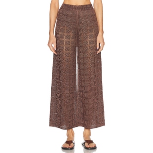 Calle Del 美式 冬季 休闲风REVOLVE小众 巧克力色 新品 长裤 Mar