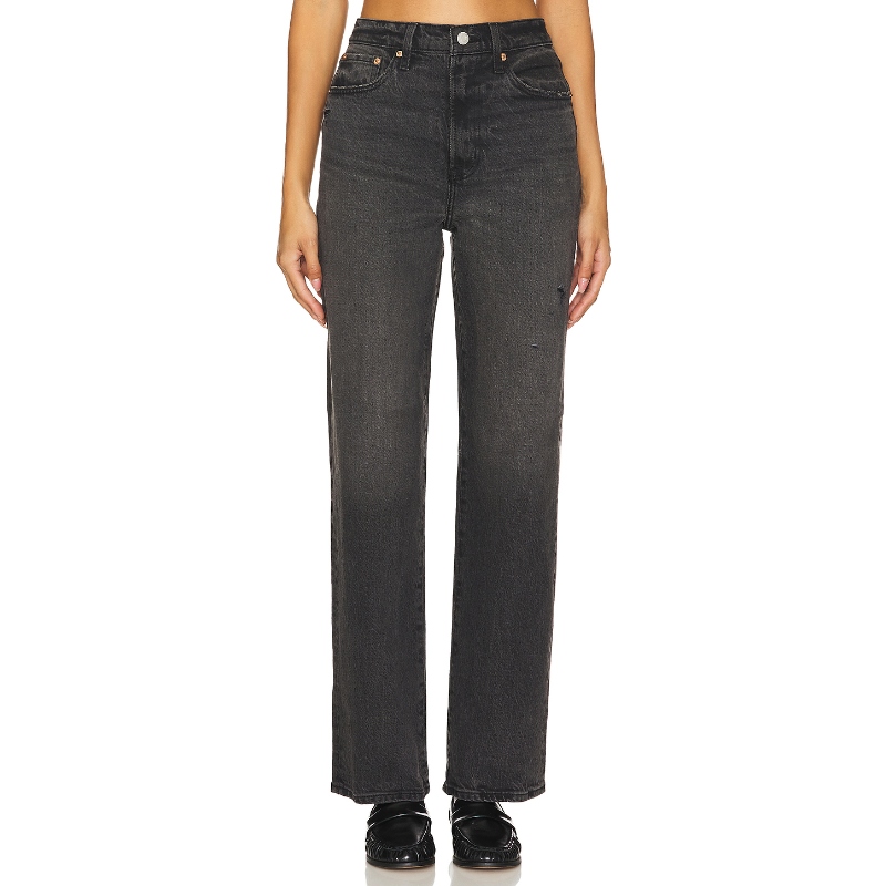 [冬季新品]PISTOLA CASSIE 直筒长裤 黑色 美式复古风REVOLVE小众