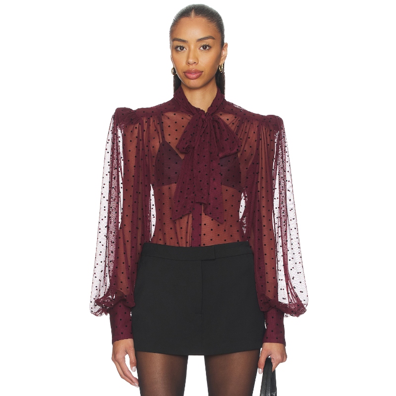 Rebecca Vallance BARBERA 上装 红色小众新款