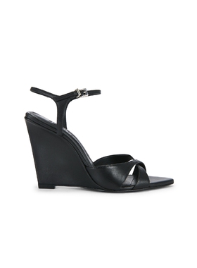 Schutz MAXINE WEDGE 凉鞋 revolve小众新款 黑色