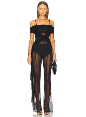 Santa Brands Draped Corset 黑色REVOLVE小众新款