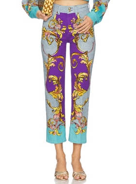[冬季新品] Versace Jeans Couture 牛仔裤紫色美式复古风REVOLVE