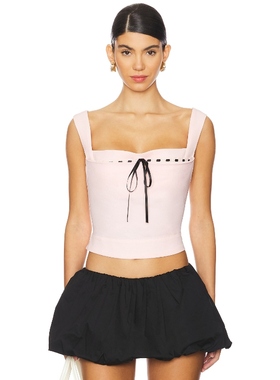 Miaou LACED IMOGENE 紧身衣粉色性感风REVOLVE小众新款