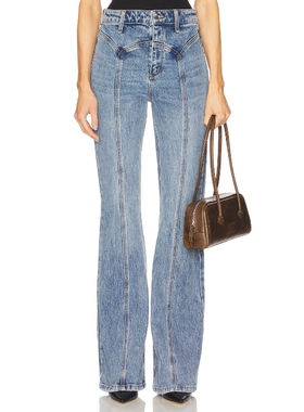 [冬季新品]retrofete MAELLE 牛仔长裤 蓝色 复古丹宁REVOLVE