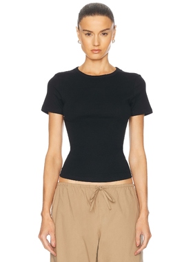 Matteau 夏季T恤 黑色 y2k辣妹风REVOLVE小众新款