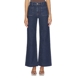 REFINED 复古风REVOLVE小众新款 阔腿 美式 蓝色 FRAME