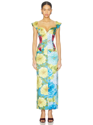 Muma World CELINE 裙子 revolve小众新款 Blue,Yellow