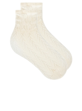 SWEDISH STOCKINGS ERICA 短袜 revolve小众新款 象牙白