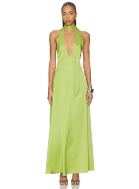 MORE TO COME DOLANA 裙子 绿色REVOLVE小众新款