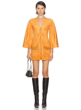 Alexis ANESA 裙子 棕黄色REVOLVE小众新款