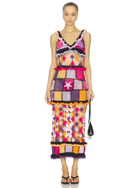 CeliaB SATURN 裙子 revolve小众新款 紫色