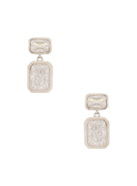 SHASHI 耳饰 金属银色REVOLVE小众新款