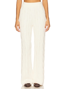 4th & Reckless JORDAN 长裤 奶油色 美式休闲风REVOLVE小众新款