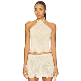 [冬季内搭]With Jean CAMILLE 上装米色REVOLVE小众新款