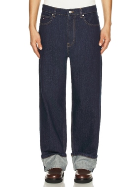 Tommy Jeans 汤米 THEO 宽松的牛仔裤 蓝色REVOLVE小众新款