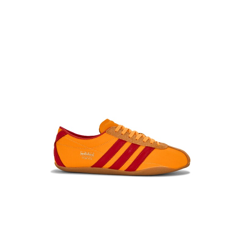adidas Originals早秋橙色麂皮运动鞋复古风低帮休闲球鞋REVOLVE