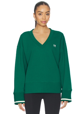 P.E Nation COURTSIDE V 领汗衫 revolve小众新款 绿色