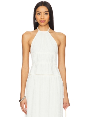 [春季新品]MORE TO COME MALINA 上装白色REVOLVE小众新款