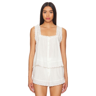 The Great The Eyelet TankREVOLVE时尚小众新款