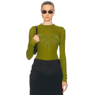 Jean 新品 Paul Gaultier 绿色REVOLVE 让保罗高缇耶上装 冬季