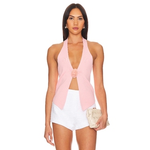 DIXIE COME HALTER 上装 MORE REVOLVE小众新款