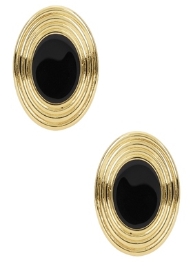 Heaven Mayhem ROWAN 铆钉耳饰 黑色REVOLVE小众新款