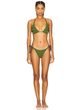 NIIHAI UNIFORM 比基尼套装 绿色 REVOLVE小众新款