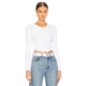 ARYA 上装 CROPPED LNA LONG SLEEVE 白色REVOLVE小众新款