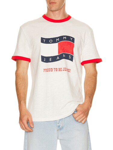 Tommy Jeans REGULAR RINGER T恤 revolve小众新款