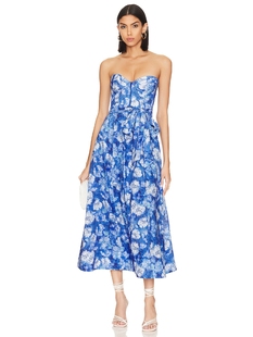 Bardot VIBRANT 裙子 revolve小众新款 蓝色