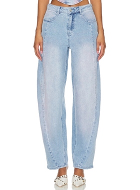 [冬季新品]AFRM ARCHER 牛仔裤 蓝色 美式复古风REVOLVE小众