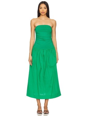 [冬季新品]Never Fully Dressed LOLA 裙子 绿色REVOLVE小众