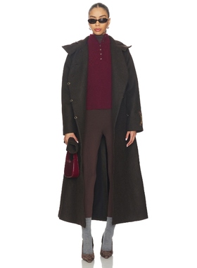 SIEDRES WILMA 大衣 棕色 老钱风REVOLVE小众新款