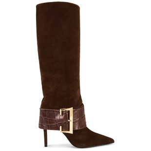 Schutz BEATRIX 靴子 女款 新品 棕色 REVOLVE小众 冬季