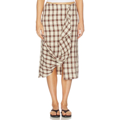 Rohe Draped Check Skirt 26春夏新品 revolve小众新款