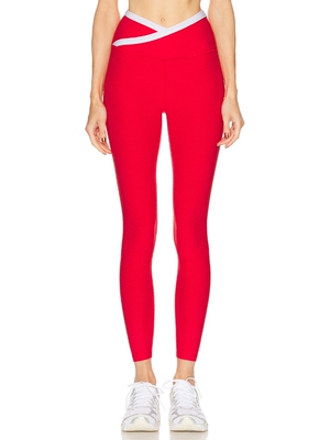 Beyond Yoga SPACEDYE 打底裤 revolve小众新款 红色