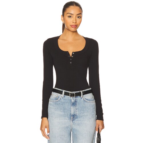 [夏季新品]Free People 极简纽扣针织上衣层叠上衣REVOLVE