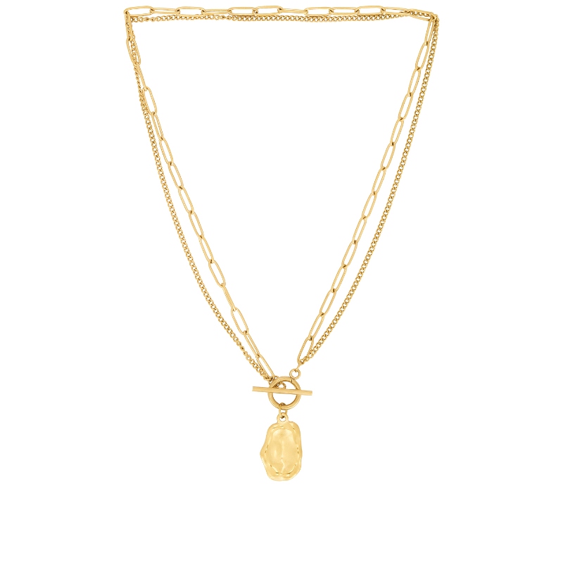 Lovers and Friends LANE 项链 金属金色REVOLVE小众新款