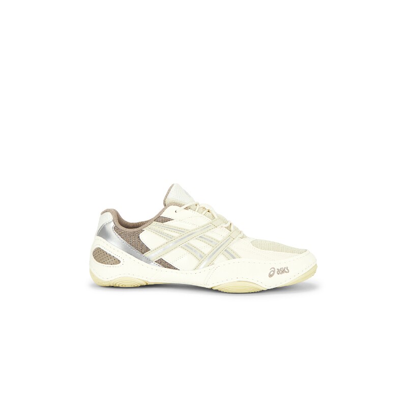 Asics米白色运动鞋简约风系带低帮慢跑鞋百搭秋冬新品REVOLVE