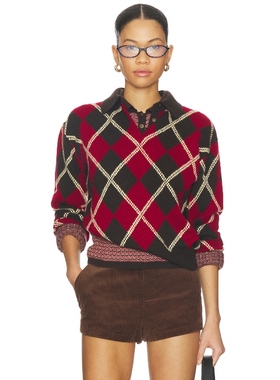 Guest In Residence COLLEGIATE 马球衫 Brown,Red y2k辣妹风REVO