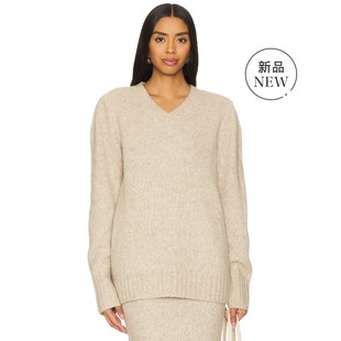 冬季 针织上衣羊毛衫 新品 毛衣静奢风V领宽松长袖 REVOLVE EAVES