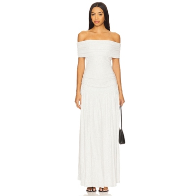 [春季新品]LIONESS FIELD OF DREAMS MAXI裙子淡灰色性感REVOLVE