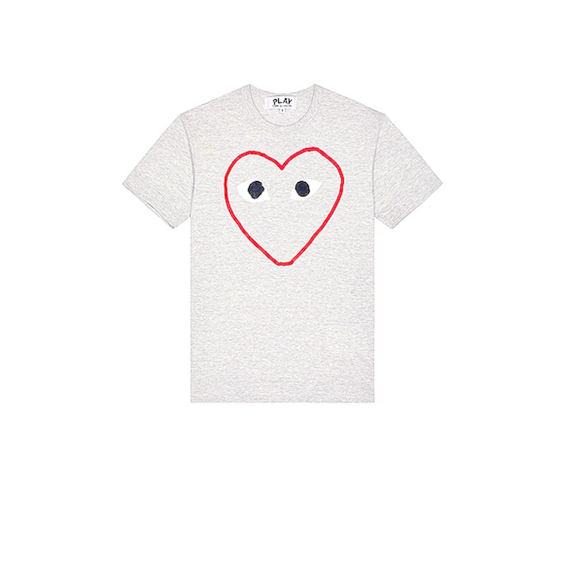 COMME des GARCONS PLAY  CDG 川久保玲心商标早秋T恤REVOLVE小众
